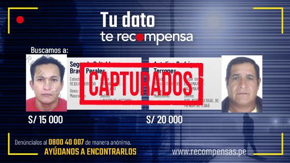 Cajamarca: caen dos prófugos acusados de violación sexual y lavado de activos