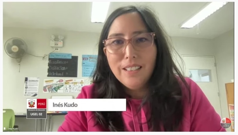 La consejera Inés Kudo participó en el webinar "Bienestar socioemocional en la comunidad educativa en el marco del PEN al 2036".