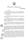 Vista preliminar de documento RM 201-Dar por concluida la designación del señor Ricardo Sánchez Jara como Responsable de la Unidad Ejecutora de Inversiones del Proyecto Especial Arqueológico Caral