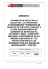 Vista preliminar de documento Directiva Normas que regulan la solicitud_autorización_otorgamiento y rendición de cuentas de viáticos_pasajes y otras asignaciones por comisión