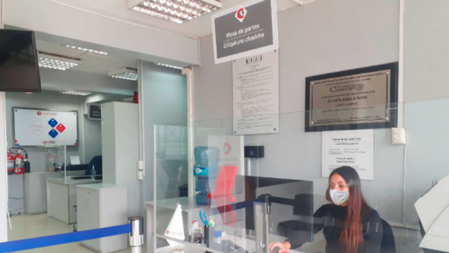Sede CONECTAMEF con señaléticas en lengua originaria quechua
