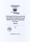 Vista preliminar de documento 2021 - Informe de Evaluación de Implementación del Plan Operativo Institucional POI