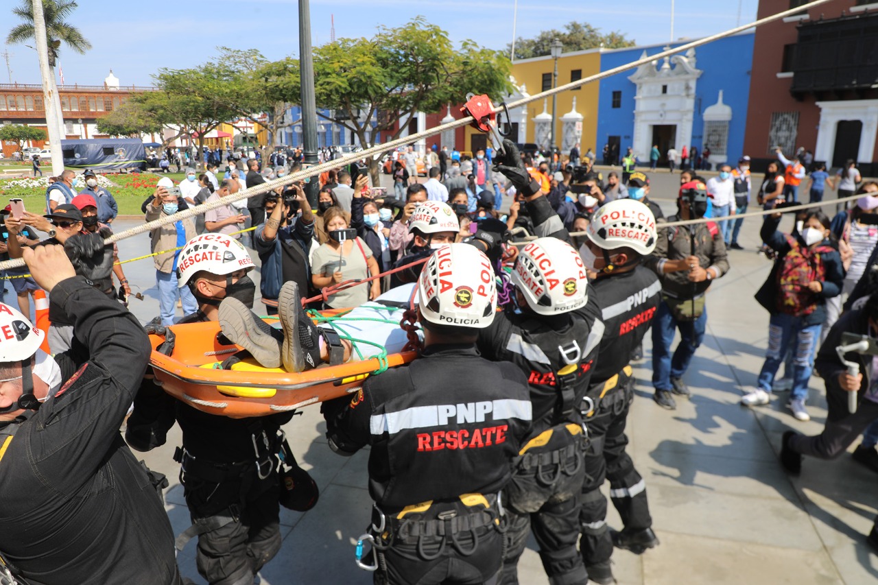 Trujillo: Ministerio de Cultura participó de manera responsable en el simulacro multipeligro