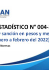 Vista preliminar de documento  Reporte Estadístico N°004-2022 Fiscalización y Sanción en Pesos y Medidas