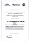 Vista preliminar de documento Plan Operativo Anual 2017 de la Actividad "Formalización y Titulación de Predios Rurales (Comunidades Nativas) en la Provincia de Oxapampa, Región Pasco"