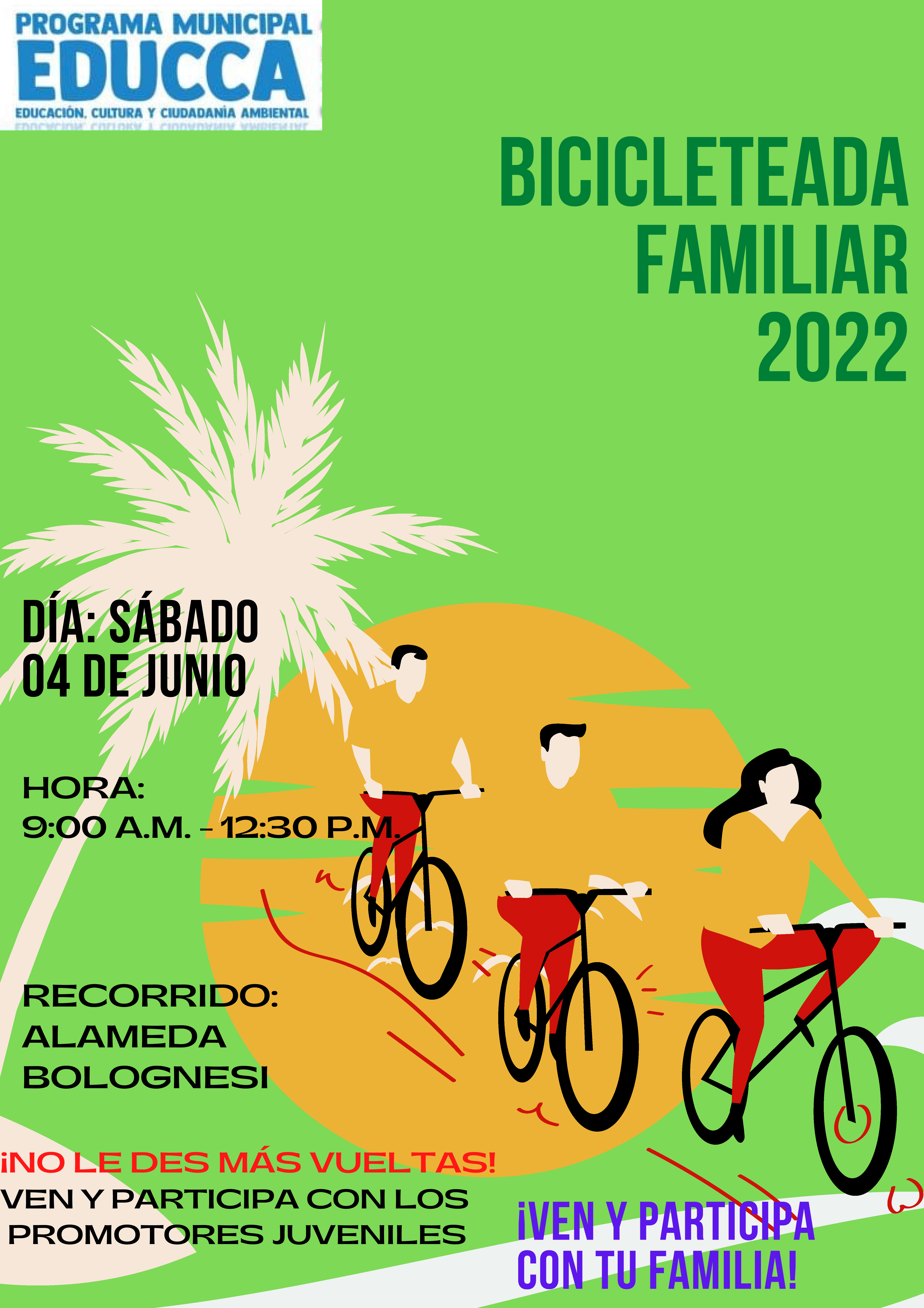 Bicicletada familiar por la salud