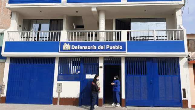 Se muestra nueva fachada de la Oficina Defensorial de Lima Sur.
