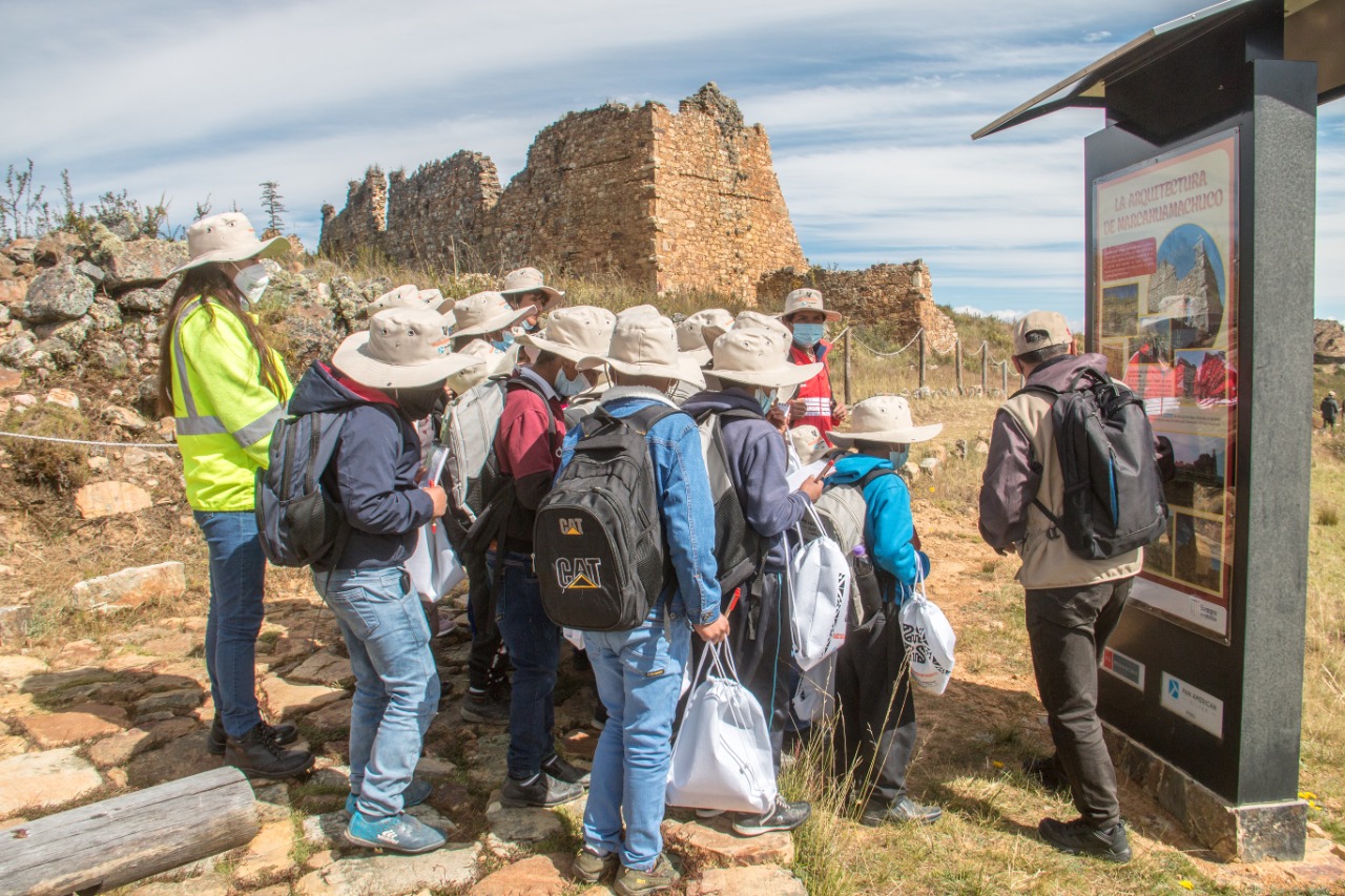 Ministerio de Cultura: Más de un centenar de escolares realizaron recorridos interpretativos en Marcahuamachuco