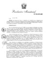 Vista preliminar de documento RM 229-Autorizar el viaje, en comisión de servicios, de la señora Elena Antonia Burga Cabrera, Viceministra de Interculturalidad del Ministerio de Cultura, a la ciudad de Santa Cruz de la Sierra