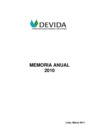 Vista preliminar de documento Memoria Institucional 2010