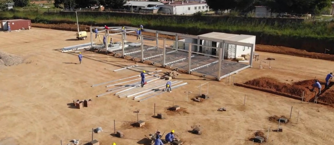 Construcción del hospital