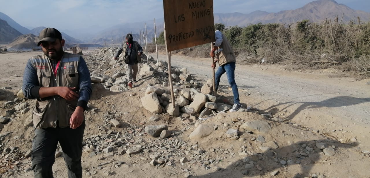 Ministerio de Cultura recuperó tres áreas invadidas en el interior de la Zona Arqueológica Monumental Minas Este en Barranca
