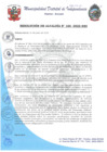 Vista preliminar de documento RESOLUCION DE ALCALDIA N° 166-2022-MDI.pdf