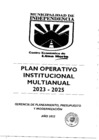 Vista preliminar de documento PLAN OPERATIVO INSTITUCIONAL MULTIANUAL 2023-2025