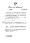 Vista preliminar de documento RM 237-Designar a ella Responsable de la Unidad Ejecutora 008 Proyectos Especiales como coordinadora del Ministerio de Cultura