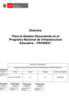 Vista preliminar de documento DI-010-01-PRONIED Gestión Documental