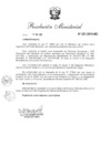 Vista preliminar de documento RM 251-Designar a la señora María del Rosario Villafuerte Bravo en el cargo de Asesora II del Despacho Ministerial del Ministerio de Cultura.