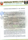 Vista preliminar de documento ACUERDO DE CONSEJO ORDINARIO Nº 21-2020-CM-MPA/SG
