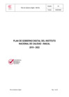 Vista preliminar de documento Plan de Gobierno Digital - INACAL  para el periodo 2019-2022