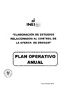 Vista preliminar de documento Plan Operativo Anual 2015 de la Actividad "Elaboración de Estudios Relacionados al Control de la Oferta de Drogas"