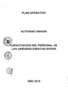 Vista preliminar de documento Plan Operativo Anual 2015 de la Actividad "Capacitación del Personal de las Unidades Especializadas"