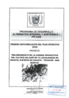Vista preliminar de documento Plan Operativo Anual Reformulado 2016 del Proyecto "Mejoramiento de la Cadena Productiva del Cultivo de Café en 13 Localidades de Shunté, Distrito de Shunté, Tocache, San Martín"