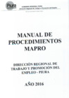 Vista preliminar de documento Manual de Procedimientos (MAPRO 2016)