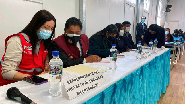Escuelas Bicentenario explicó los avances de proyecto de infraestructura educativa en Junín