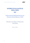 Vista preliminar de documento Informe de Evaluación de Resultados 2021 - Política Nacional Multisectorial para las personas adultas mayores al 2030.pdf