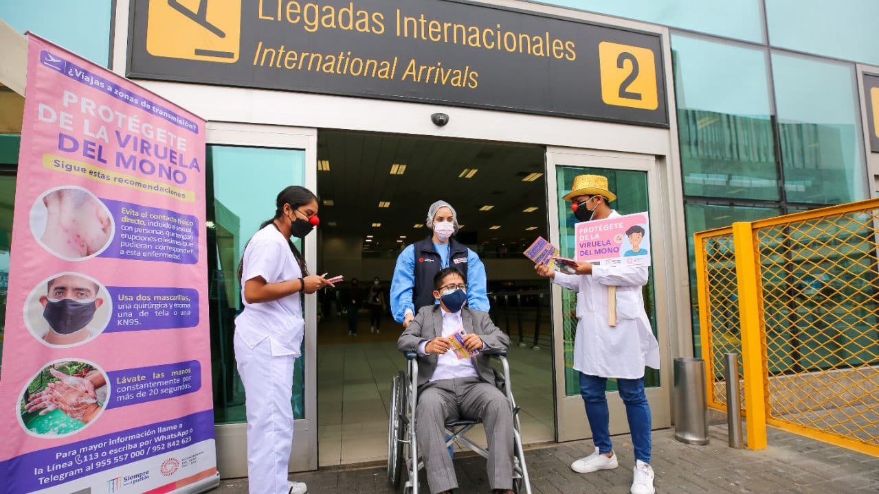 Viruela del mono: ministro Jorge López supervisa las acciones de control sanitario en el Aeropuerto Internacional Jorge Chávez