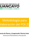 Vista preliminar de documento Metodología de Elaboración del POI 2019