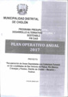 Vista preliminar de documento Plan Operativo Anual 2017 del Proyecto "Recuperación de Áreas Degradadas con Cobertura Forestal en las Localidades de San Antonio de Padua, Rio Blanco, Crisnejas y Paraíso, Distrito de Cholón - Marañón - Huánuco