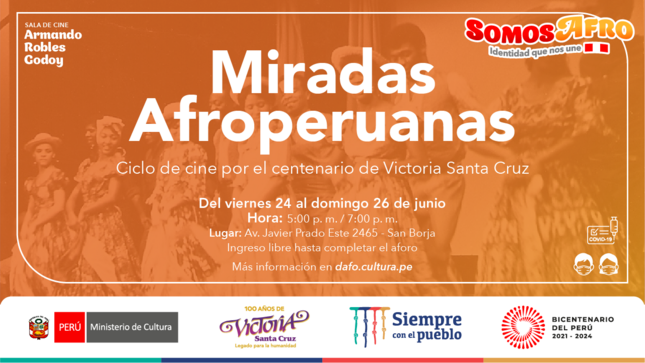 El Ministerio de Cultura celebra el centenario de Victoria Santa Cruz a través del Cine Afroperuano