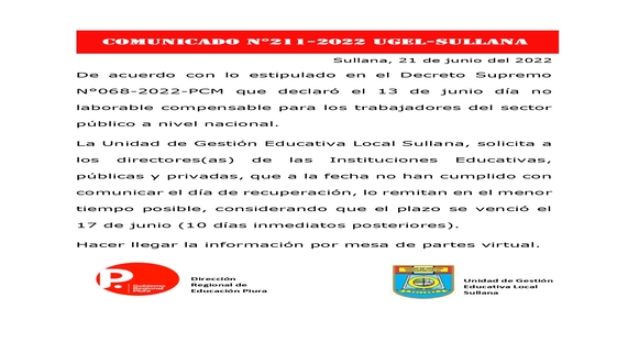 comunicado 211