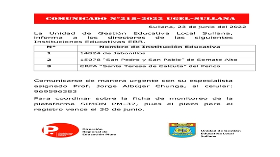 Comunicado218