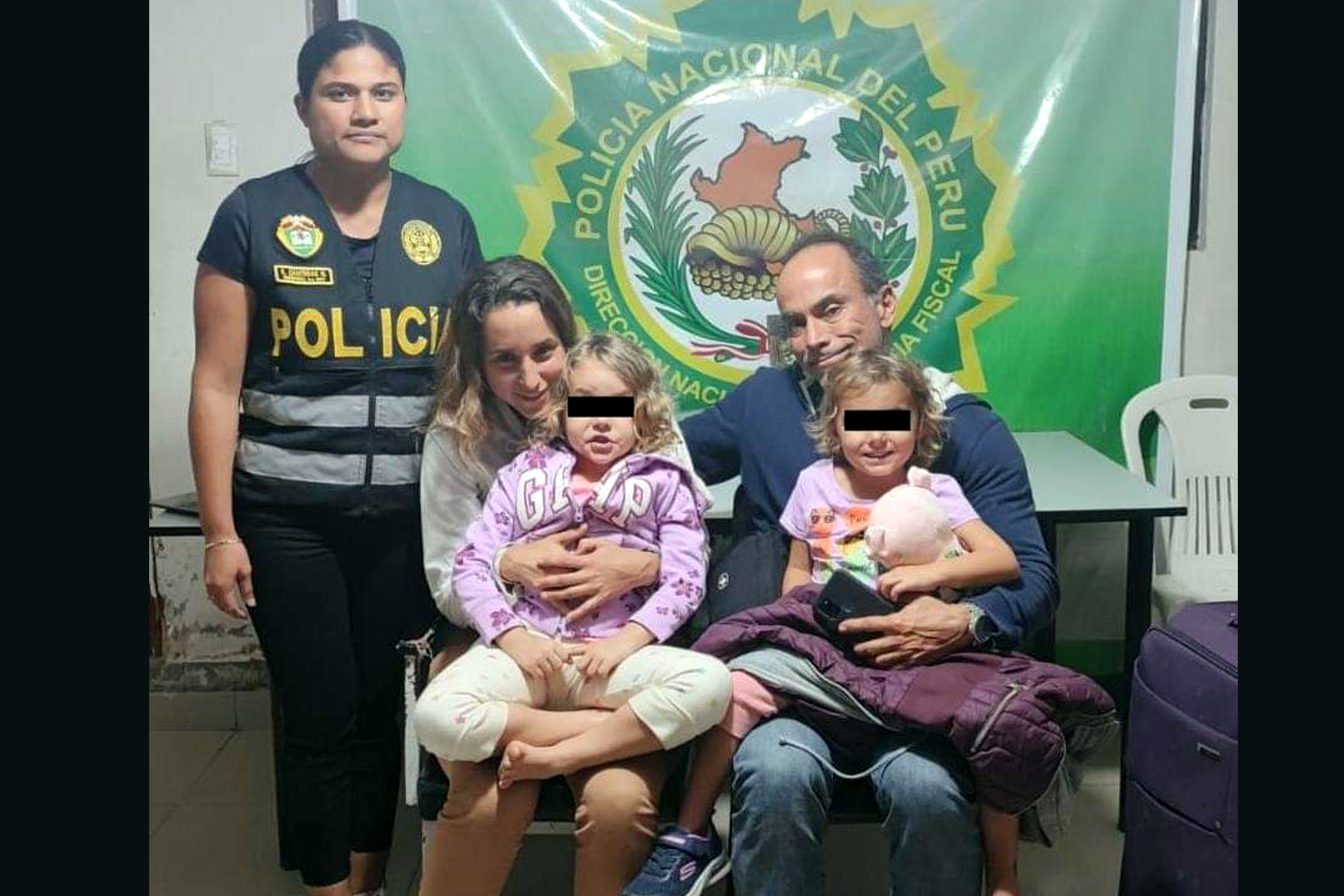 Menores y su madre se reunieron tras rápido operativo policial.