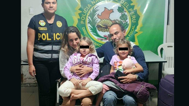 Menores y su madre se reunieron tras rápido operativo policial.