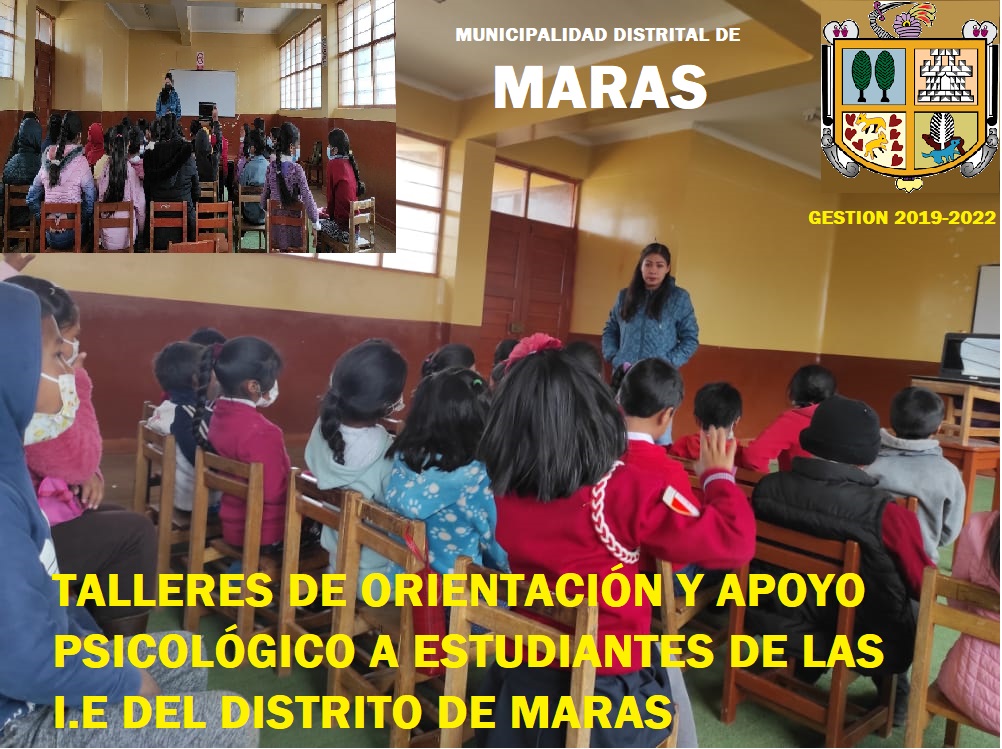 Acompañamiento psicológico para nuestros estudiantes y docentes de Maras
La crisis sanitaria y el aislamiento social obligatorio que aún estamos viviendo nos pueden llevar a experimentar emociones negativas, como ansiedad, depresión, frustración e irritabilidad. En ese contexto, la Municipalidad Distrital de Maras a través de la sub gerencia de desarrollo social, desde el mes de abril del presenta año, viene impulsando y resaltando el acompañamiento de la salud mental de nuestros niños, niñas, jóvenes y adolescentes del distrito de Maras a través de la contratación de Profesionales en psicología quienes actualmente brindan charlas, talleres y acompañamiento Psicológico con resultados óptimos.
Por ello, nuestra Municipalidad ha organizado servicios de apoyo y acompañamiento psicológico para los estudiantes y docentes de nuestras comunidades
Acompañamiento para estudiantes
El servicio de Acompañamiento Psicosocial, empezó a atender desde el 6 de abril, de 8 a.m. a 1 p.m. en todas las II.EE del ámbito distrital se encarga de dar los primeros auxilios psicológicos a los estudiantes que no se estén sintiendo bien durante la cuarentena: se escucha sus necesidades, se observa en conjunto la situación y los recursos con los que cuenta, y se le brinda apoyo integral de las psicólogas tanto en el aspecto académico, emocional y social.
Para docentes
El apoyo psicológico a nuestros docentes se basa en tres principios: escuchar, observar y conectar. Que la persona se sienta escuchada, examinar su problemática, necesidades y recursos, y juntos plantear alternativas de solución”. Además del aislamiento social obligatorio, los profesores también están pasando por experiencias nuevas que requieren una mayor demanda de su parte, Por ello, nuestras psicólogas, en coordinación con la Dirección de cada II.EE , viene ofreciendo un servicio de apoyo psicológico a nuestros docentes que lo requieran, a través de un equipo de 02 psicólogas.