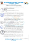 Vista preliminar de documento ORDENANZA MUNICIPAL N° 003-2022-MDC.pdf