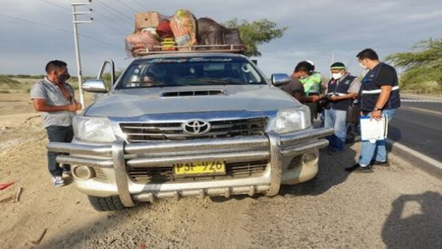 Fiscalizadores de la Dirección de Transportes realizan operativo en la vía Piura - Paita