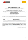 Vista preliminar de documento Aviso de ampliación de plazo 3 - Código BI09 - PBID