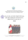 Vista preliminar de documento PLAN DE ACCIÓN PROVINCIAL DE SEGURIDAD CIUDADANA PROVINCIAL 2020.pdf
