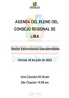 Vista preliminar de documento AGENDA DE SESIÓN DE CONSEJO REGIONAL N° 16-2022-CR/GRL