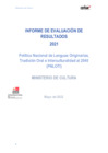 Vista preliminar de documento ANEXO 3 RM 164-2022 Informe Resultados Política Nacional de Lenguas Originarias, Tradición Oral e Interculturalidad.pdf