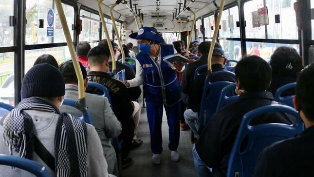 COVID-19: Minsa y ATU sensibilizan a usuarios de transporte público sobre las medidas preventivas ante la cuarta ola