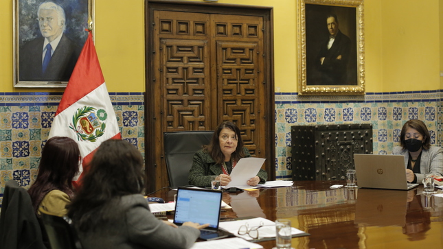 Presentación de Diana Miloslavich en la Comisión de Mujer y Familia del Congreso