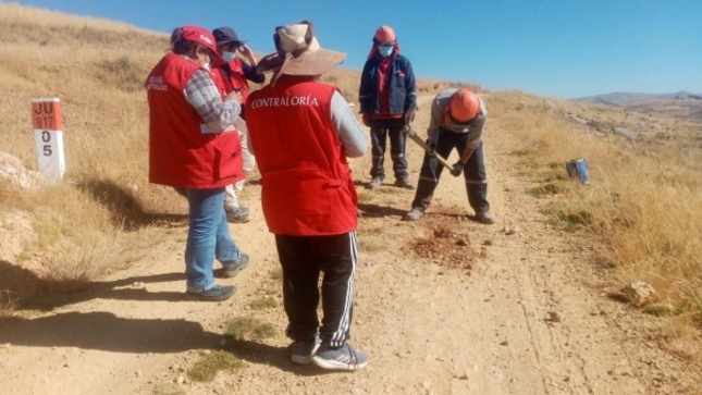 Contraloría detectó inaplicación de penalidades por retraso injustificado en construcción de caminos vecinales en Chupaca