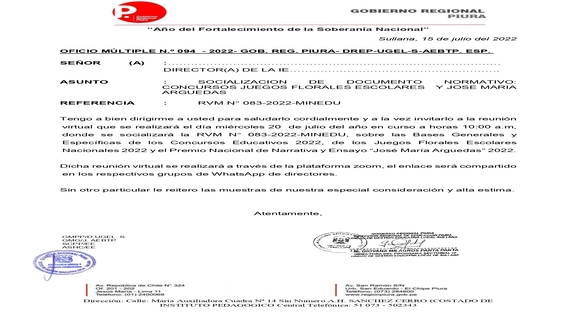 Oficio Múltiple 94-2022