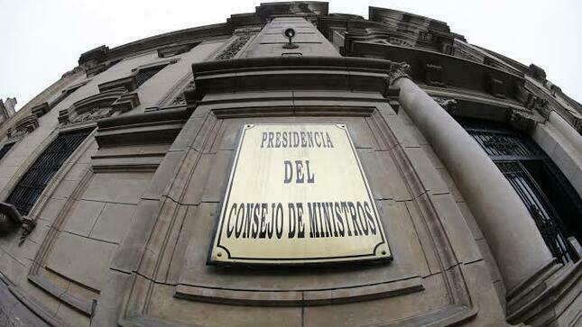 Imagen de fachada de la sede de la Presidencia del Consejo de Ministros
