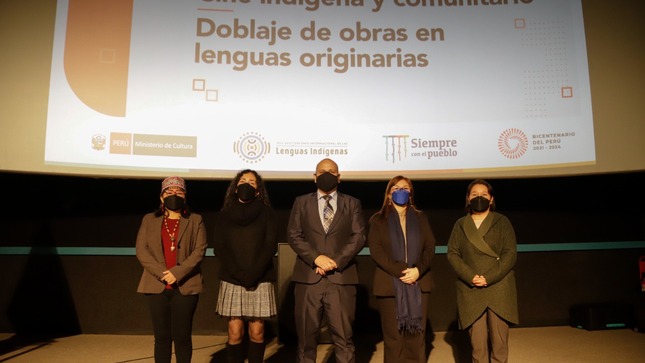 Ministerio de Cultura promueve la cinematografía en las comunidades indígenas y doblaje de películas en lenguas originarias